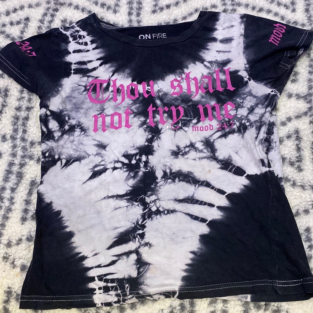 Black and white shirt